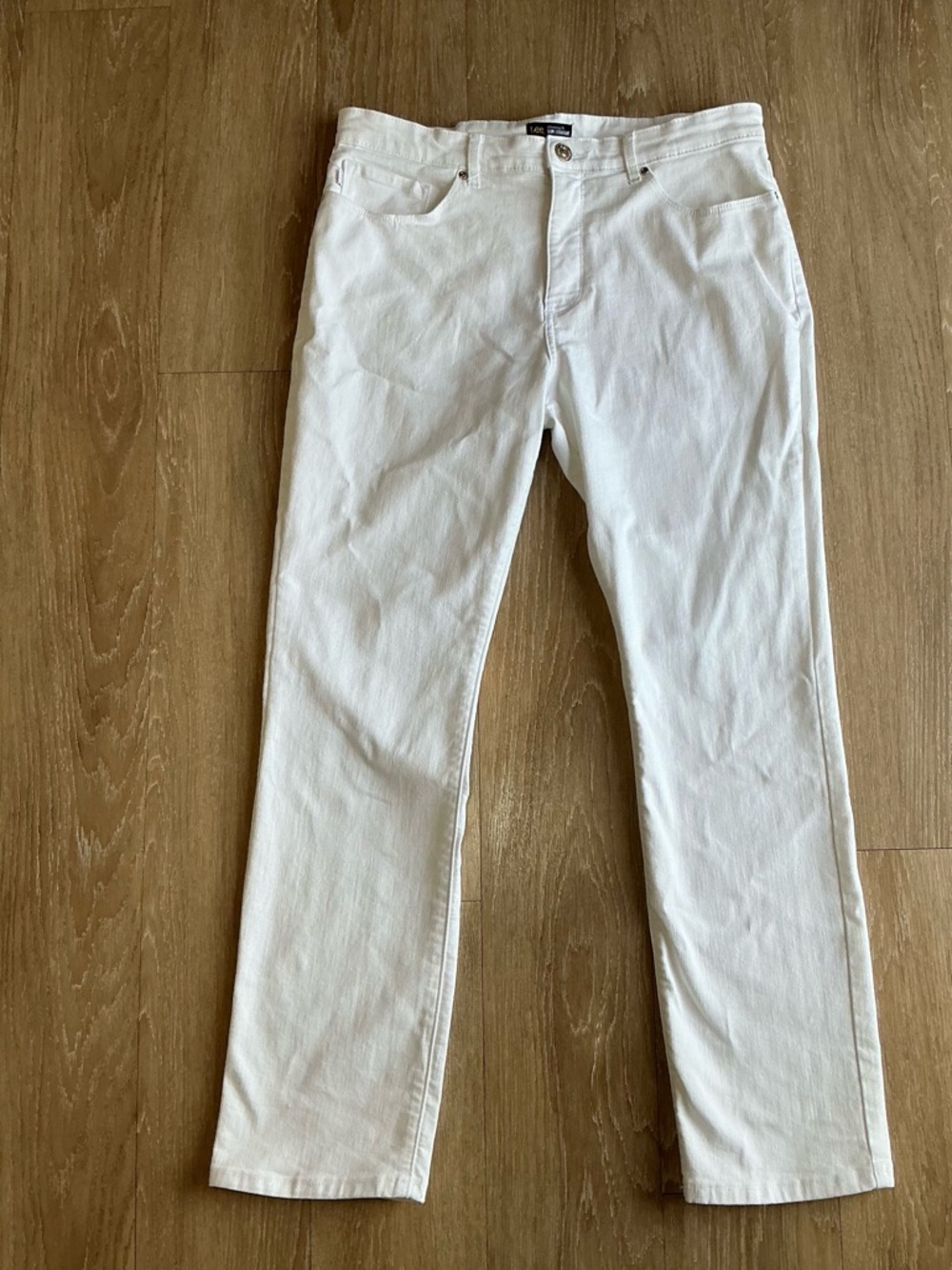 Lee Slim Straight White Straight Jeans
